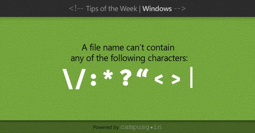How to Name Files and Folders in Windows OS